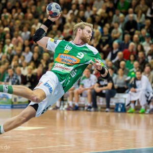 Manuel Spaeth im Spiel Frisch Auf Goeppingen - SC Magdeburg