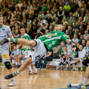 Manuel Spaeth im Spiel Frisch Auf Goeppingen - SC Magdeburg