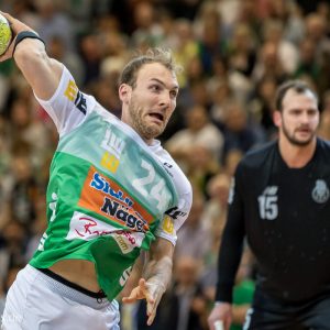 Marcel Schiller im Spiel FRISCH AUF Goeppingen – FC Porto Marcel Schiller im Spiel FRISCH AUF Goeppingen - FC Porto