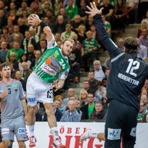 Marcel Schiller im Spiel FRISCH AUF Goeppingen-Fuechse Berlin Marcel Schiller im Spiel FRISCH AUF Goeppingen-Fuechse Berlin