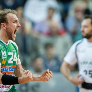 Marcel Schiller im Spiel FRISCH AUF Goeppingen - MT Melsungen