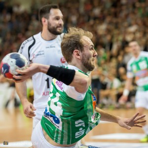 Marcel Schiller im Spiel FRISCH AUF Goeppingen - MT Melsungen