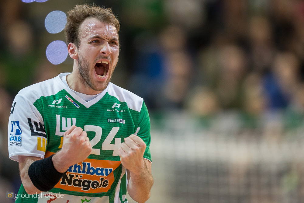 Marcel Schiller im Spiel Frisch Auf Goeppingen-HBW Balingen-Weilstetten