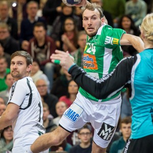 Marcel Schiller im Spiel Frisch Auf Goeppingen – MT Melsungen Marcel Schiller im Spiel Frisch Auf Goeppingen - MT Melsungen