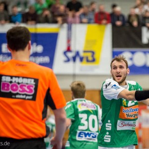 Marcel Schiller im Spiel HBW Balingen-Weilstetten – Frisch Auf Goeppingen Marcel Schiller im Spiel HBW Balingen-Weilstetten - Frisch Auf Goeppingen