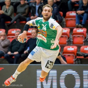 Marcel Schiller im Spiel TVIS Holstebro – Frisch Auf Goeppingen Marcel Schiller im Spiel TVIS Holstebro - Frisch Auf Goeppingen