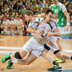 Marino Maric im Spiel FRISCH AUF Goeppingen - MT Melsungen