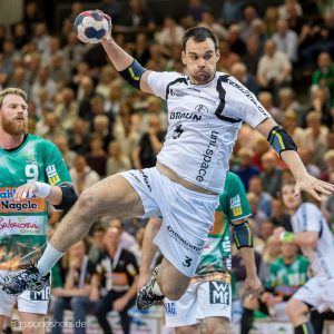 Marino Maric im Spiel Frisch Auf Goeppingen - MT Melsungen