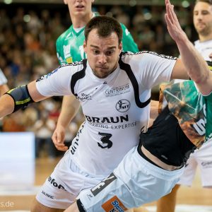 Marino Maric im Spiel Frisch Auf Goeppingen - MT Melsungen