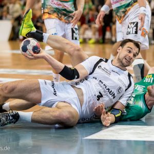 Marino Maric im Spiel Frisch Auf Goeppingen - MT Melsungen