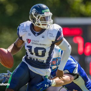 Mark Wright im Spiel Albershausen Crusaders – Straubing Spiders Mark Wright im Spiel Albershausen Crusaders - Straubing Spiders
