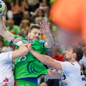 Marko Bezjak im Spiel SC Magdeburg – FRISCH AUF Goeppingen Marko Bezjak im Spiel SC Magdeburg - FRISCH AUF Goeppingen