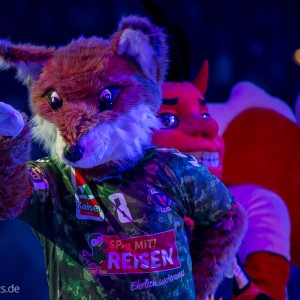 Maskottchenparade beim Allstar Game der Handball Bundesliga 2015 Maskottchenparade beim Allstar Game der Handball Bundesliga 2015