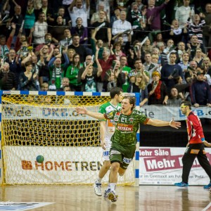 Mattias Zachrisson im Spiel Fuechse Berlin - Frisch Auf Goeppingen