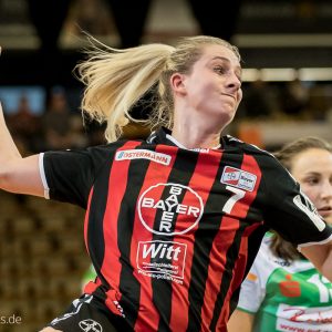 Mia Zschoke im Spiel Frisch Auf Frauen - Bayer Leverkusen