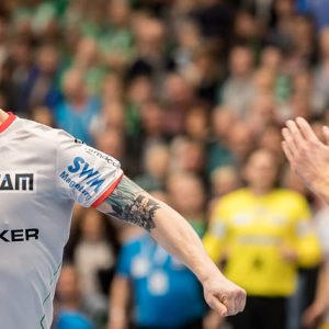 Michael Damgaard mit dem Siegtreffer in letzter Sekunde