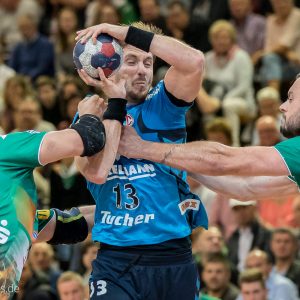 Michael Haass im Spiel FRISCH AUF Goeppingen - HC Erlangen