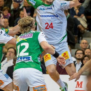 Michael Haass im Spiel Frisch Auf Goeppingen - SC Magdeburg