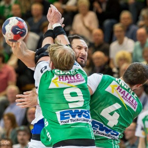 Michael Mueller im Spiel FRISCH AUF Goeppingen - MT Melsungen