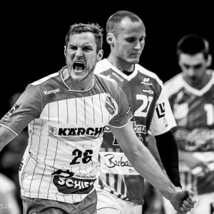 Michael Spatz im Spiel TVB Stuttgart – FRISCH AUF Goeppingen Michael Spatz im Spiel TVB Stuttgart - FRISCH AUF Goeppingen