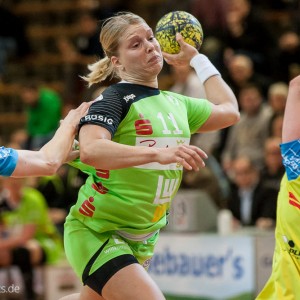 Michaela Hrbkova (Frisch Auf Goeppingen) im Spiel Frisch Auf Goeppingen Frauen - HC Leipzig