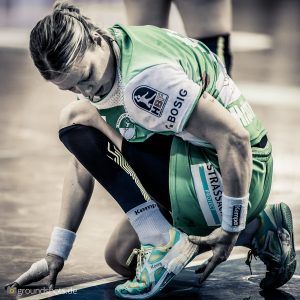 Michaela Hrbkova im Spiel Frisch Auf Frauen - VfL Oldenburg