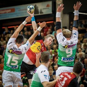 Michal Kasal im Europapokal FRISCH AUF Goeppingen – BM Granollers Michal Kasal im Europapokal FRISCH AUF Goeppingen - BM Granollers