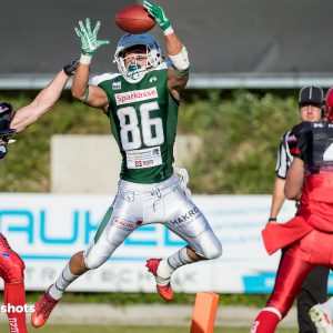 Nathaniel Robitaille im Spiel Schwaebisch Hall Unicorns gegen Marburg Mercenaries-30 Nathaniel Robitaille im Spiel Schwaebisch Hall Unicorns gegen Marburg Mercenaries