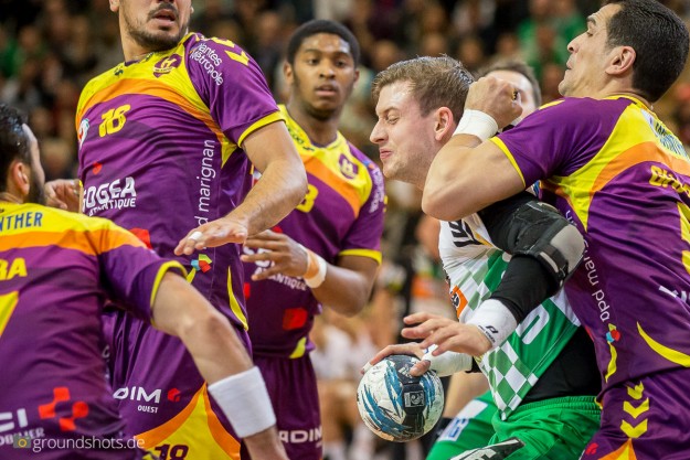 Niclas Barud im Spiel FRISCH AUF Goeppingen – HBC Nantes