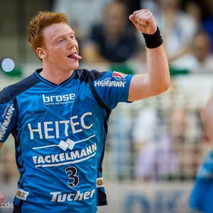 Nicolai Theilinger im Spiel FRISCH AUF Goeppingen - HC Erlangen