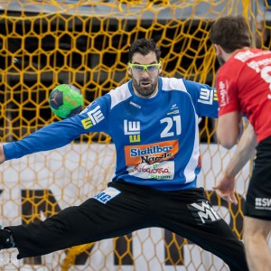 Nikola Marinovic im Spiel Bietigheim-Frisch Auf Goeppingen Nikola Marinovic im Spiel Bietigheim-Frisch Auf Goeppingen