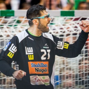 Nikola Marinovic im Spiel Frisch Auf Goeppingen – SG Flensburg-Handewitt Nikola Marinovic im Spiel Frisch Auf Goeppingen - SG Flensburg-Handewitt