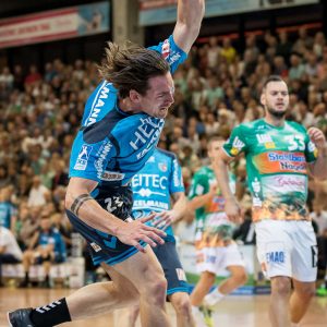 Ole Rahmel im Spiel FRISCH AUF Goeppingen - HC Erlangen