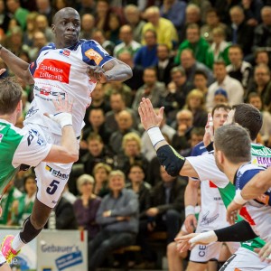 Olivier Nyokas im Spiel FRISCH AUF Goeppingen – Balingen Olivier Nyokas im Spiel FRISCH AUF Goeppingen - Balingen
