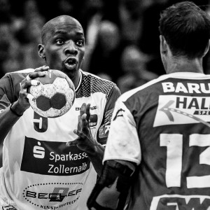 Olivier Nyokas im Spiel FRISCH AUF Goeppingen – Balingen Olivier Nyokas im Spiel FRISCH AUF Goeppingen - Balingen