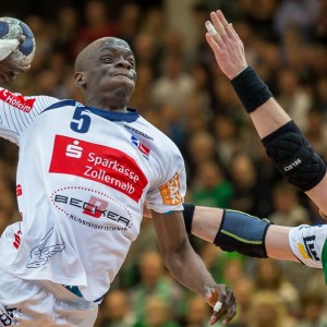 Olivier Nyokas im Spiel Frisch Auf Goeppingen-HBW Balingen-Weilstetten Olivier Nyokas im Spiel Frisch Auf Goeppingen-HBW Balingen-Weilstetten