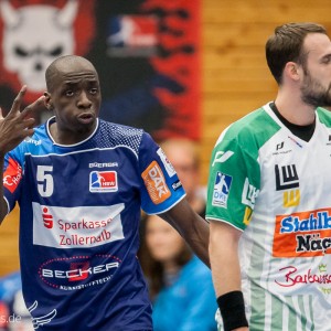 Olivier Nyokas im Spiel HBW Balingen – FRISCH AUF Goeppingen Olivier Nyokas im Spiel HBW Balingen - FRISCH AUF Goeppingen