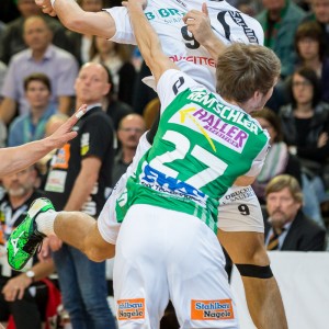 Patrick Fahlgren im Spiel FRISCH AUF Goeppingen - MT Melsungen