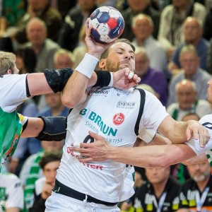 Patrick Fahlgren im Spiel FRISCH AUF Goeppingen - MT Melsungen