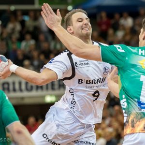 Patrik Fahlgren im Spiel Frisch Auf Goeppingen - MT Melsungen