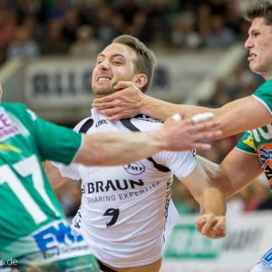 Patrik Fahlgren im Spiel Frisch Auf Goeppingen - MT Melsungen