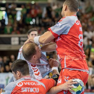 Paul Drux im Spiel Fuechse Berlin – Saint-Raphael Paul Drux im Spiel Fuechse Berlin - Saint-Raphael