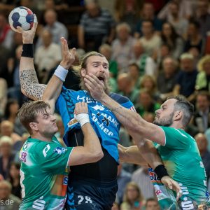 Pavel Horak im Spiel FRISCH AUF Goeppingen - HC Erlangen