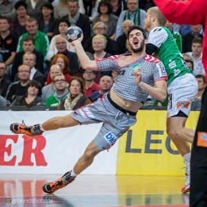 Petar Nenadic im Spiel FRISCH AUF Goeppingen-Fuechse Berlin Petar Nenadic im Spiel FRISCH AUF Goeppingen-Fuechse Berlin