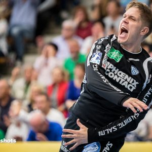 Peter Johannesson beim Sieg von Lemgo in Goeppingen Peter Johannesson beim Sieg von Lemgo in Goeppingen