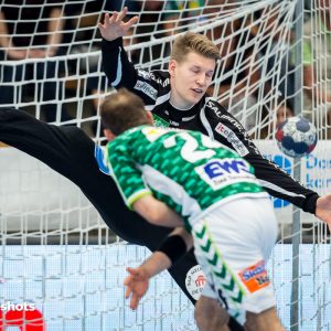 Peter Johannesson beim Sieg von Lemgo in Goeppingen Peter Johannesson beim Sieg von Lemgo in Goeppingen