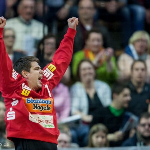 Peter Tatai im Spiel FRISCH AUF Goeppingen - MT Melsungen