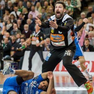 Primoz Prost (Frisch Auf Goeppingen) im Spiel Frisch Auf Goeppingen – VfL Gummersbach Primoz Prost (Frisch Auf Goeppingen) im Spiel Frisch Auf Goeppingen - VfL Gummersbach