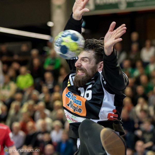 Primoz Prost im Spiel FRISCH AUF Goeppingen - HC Midtjylland