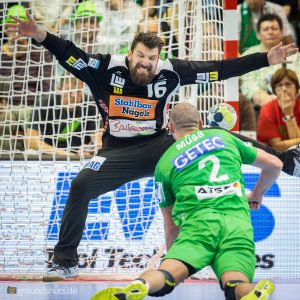 Primoz Prost im Spiel SC Magdeburg – FRISCH AUF Goeppingen Primoz Prost im Spiel SC Magdeburg - FRISCH AUF Goeppingen
